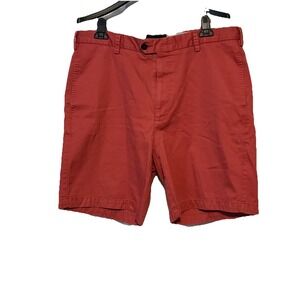 Orvis Men's Red Coral Chino Shorts Size 36 Stretch Cotton Outdoor Fishing Trout‎